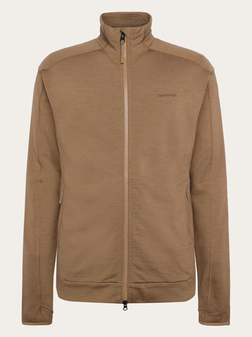 KnowledgeCotton Apparel - MEN Dynamic wool fleece full zip Fleeces 1019 Tuffet