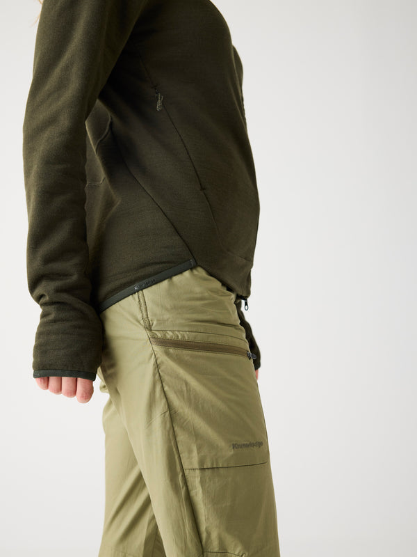 KnowledgeCotton Apparel - WMN Dynamic wool fleece full zip Fleeces 1090 Forrest Night