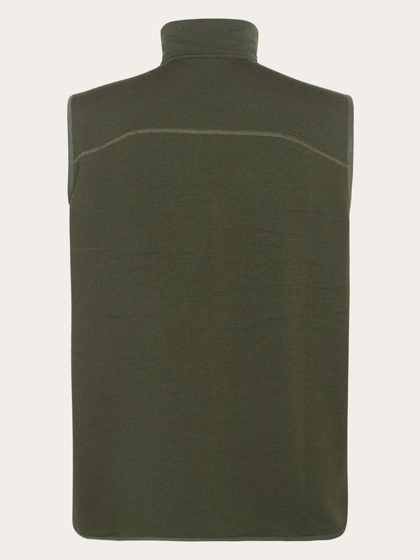 KnowledgeCotton Apparel - UNI Dynamic wool fleece vest Fleeces 1090 Forrest Night