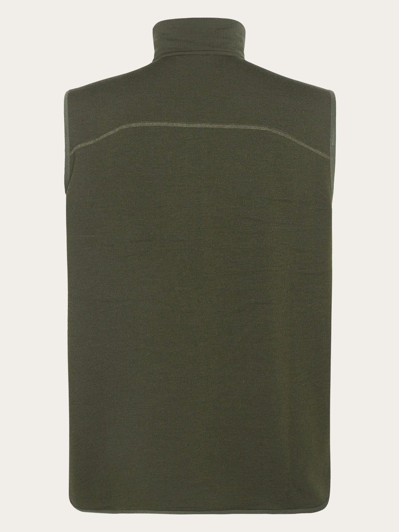 KnowledgeCotton Apparel - UNI Dynamic wool fleece vest Fleeces 1090 Forrest Night