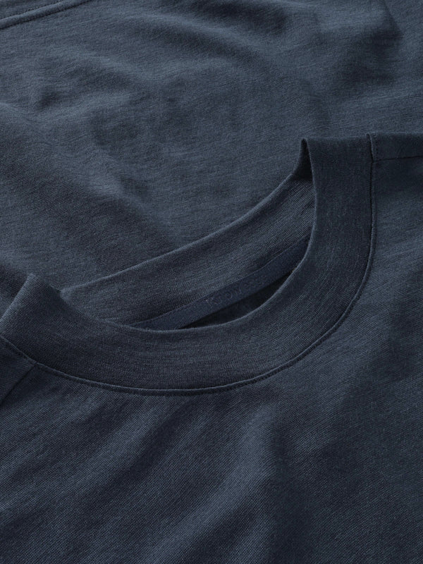 KnowledgeCotton Apparel - WMN Dynamic wool t-shirt T-shirts 1001 Total Eclipse