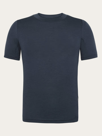 KnowledgeCotton Apparel - WMN Dynamic wool t-shirt T-shirts 1001 Total Eclipse