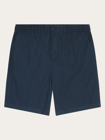 KnowledgeCotton Apparel - MEN Fig loose poplin shorts Shorts 1001 Total Eclipse