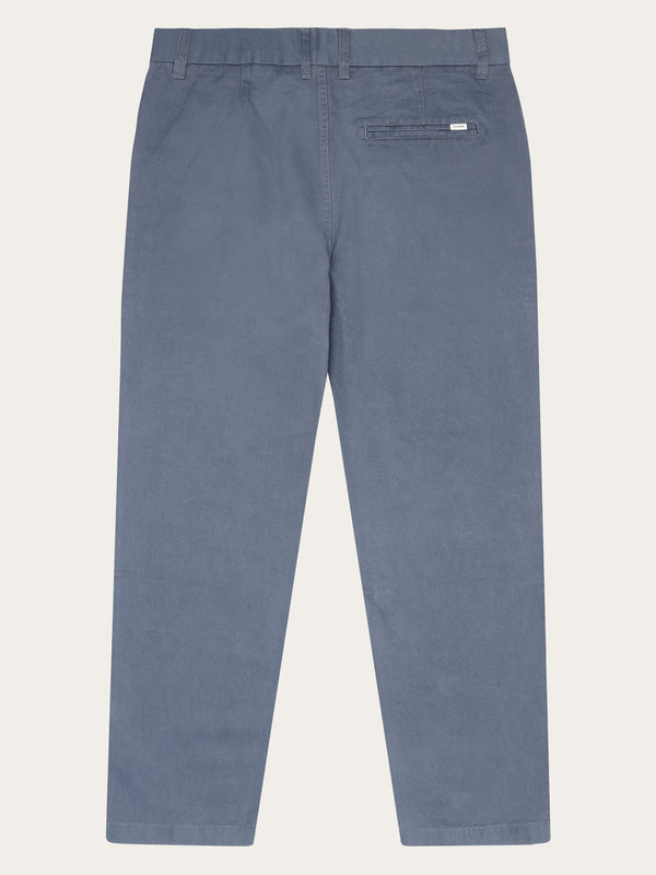 KnowledgeCotton Apparel - MEN FLINT Organic Cotton Twill Chino GOTS/Vegan Pants 1226 Vintage Indigo