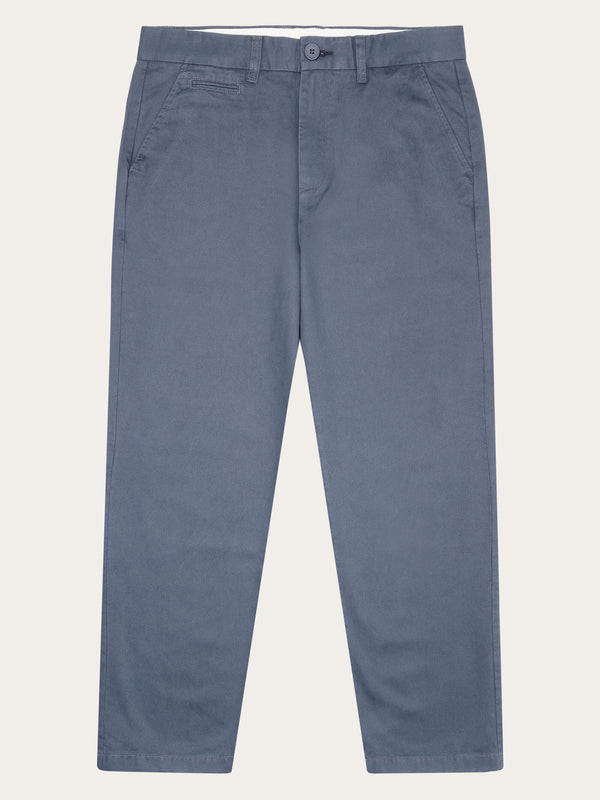 KnowledgeCotton Apparel - MEN FLINT Organic Cotton Twill Chino GOTS/Vegan Pants 1226 Vintage Indigo