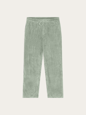 KnowledgeCotton Apparel - MEN Fig comfort corduroy pants Pants 1396 Lily Pad
