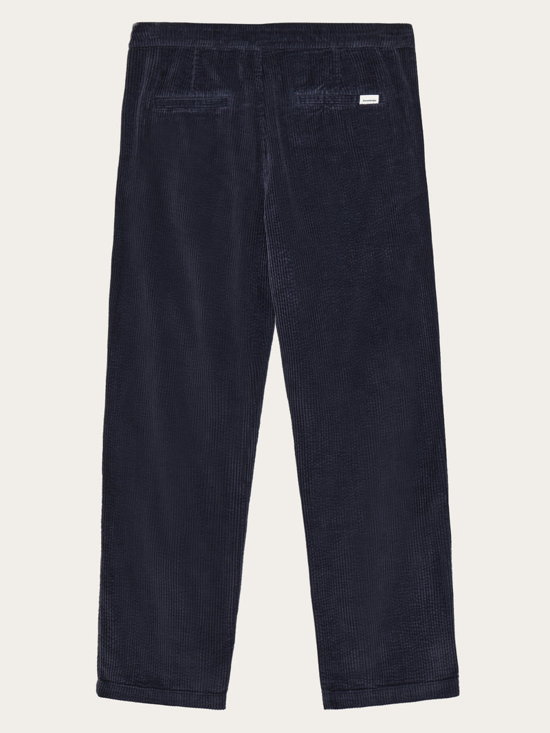 KnowledgeCotton Apparel - MEN Fig comfort corduroy pants Pants 1412 Night Sky