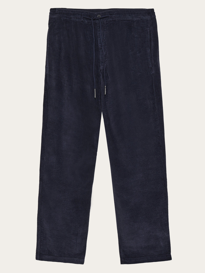 KnowledgeCotton Apparel - MEN Fig comfort corduroy pants Pants 1412 Night Sky