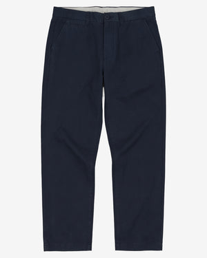 KnowledgeCotton Apparel - MEN Flint wide chino pants Pants 1001 Total Eclipse