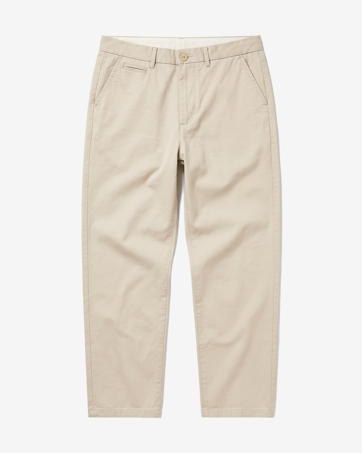 KnowledgeCotton Apparel - MEN Flint wide chino pants Pants 1228 Light feather gray