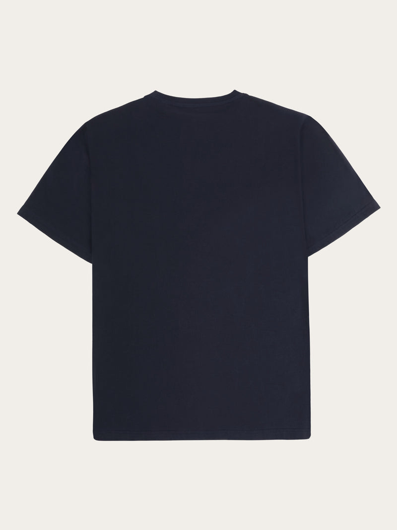 KnowledgeCotton Apparel - MEN Front print t-shirt T-shirts 1412 Night Sky