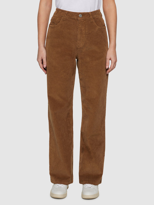 KnowledgeCotton Apparel - WMN Organic Cotton Gale Corduroy Pants GOTS Pants 1121 Dachshund