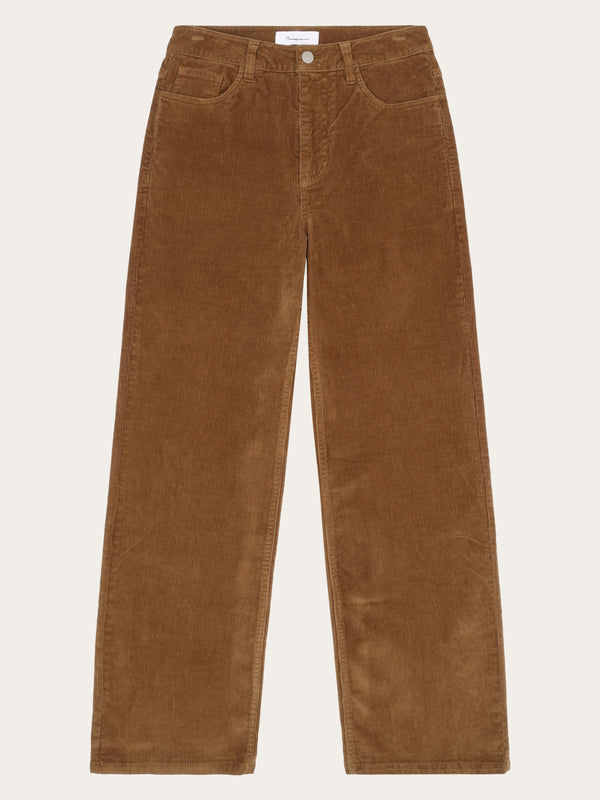 KnowledgeCotton Apparel - WMN Organic Cotton Gale Corduroy Pants GOTS Pants 1121 Dachshund