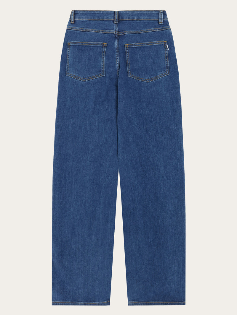 KnowledgeCotton Apparel - WMN Organic Cotton Gale Jeans GOTS Denim jeans 3043 Medium Blue