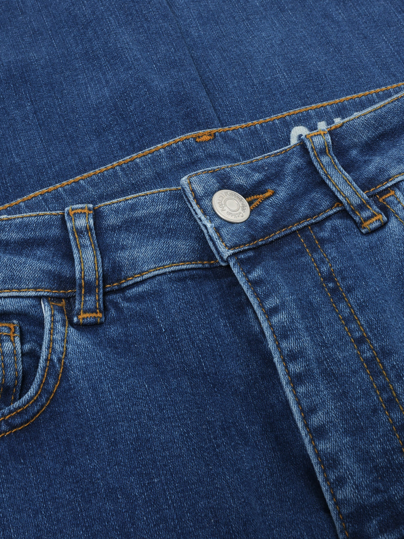 KnowledgeCotton Apparel - WMN Organic Cotton Gale Jeans GOTS Denim jeans 3043 Medium Blue