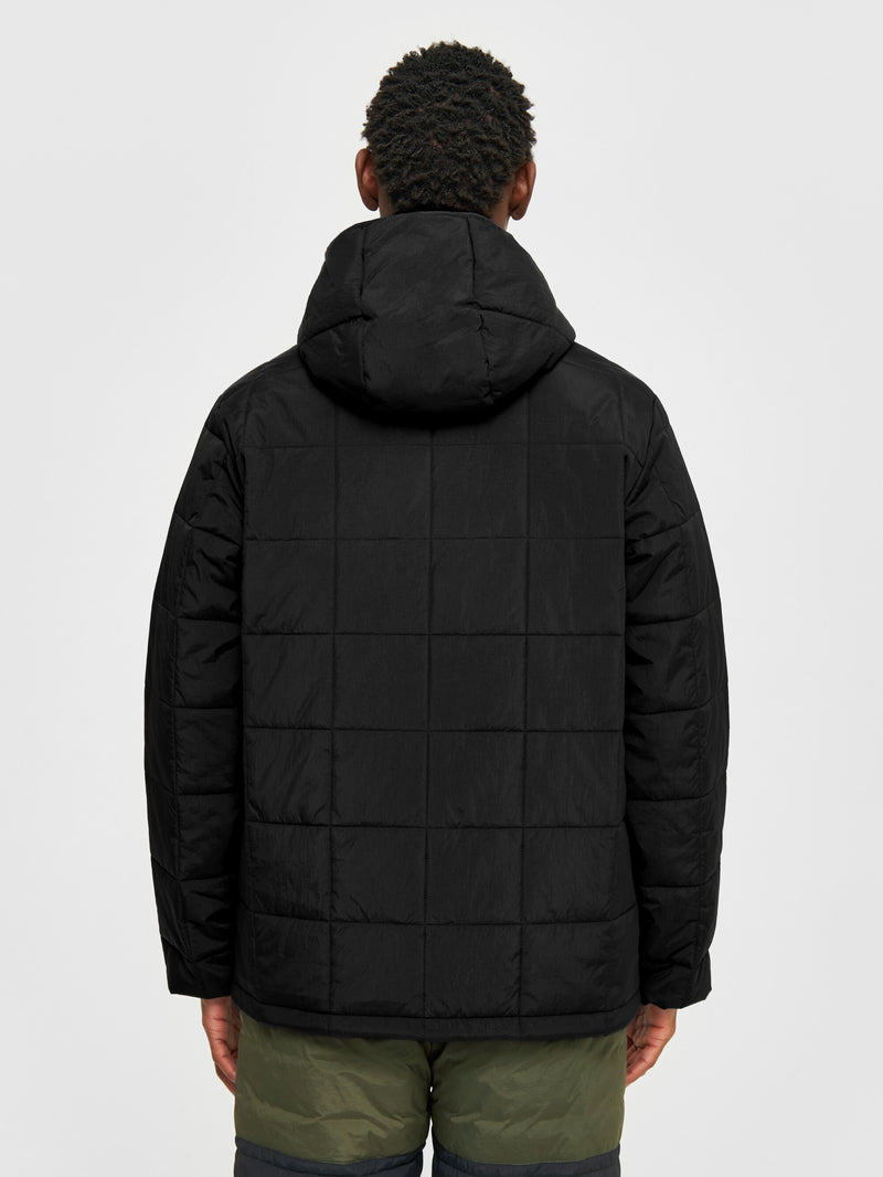 KnowledgeCotton Apparel - MEN GO ANYWEAR™ quilted padded jacket Jackets 1300 Black Jet