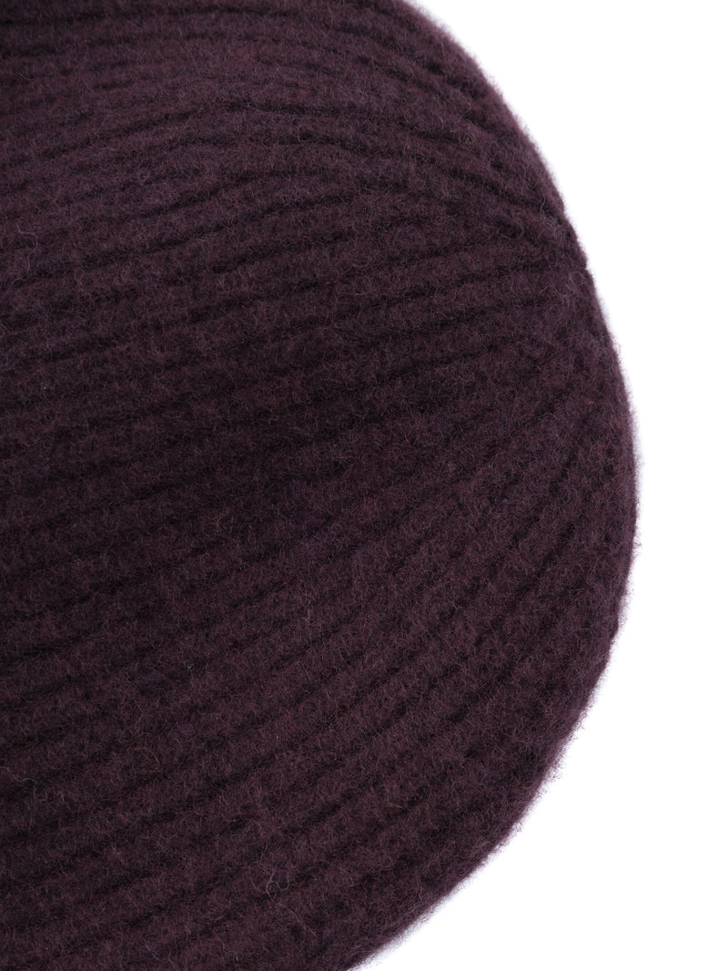 KnowledgeCotton Apparel - UNI High wool beanie Hats 1404 Deep Mahogany