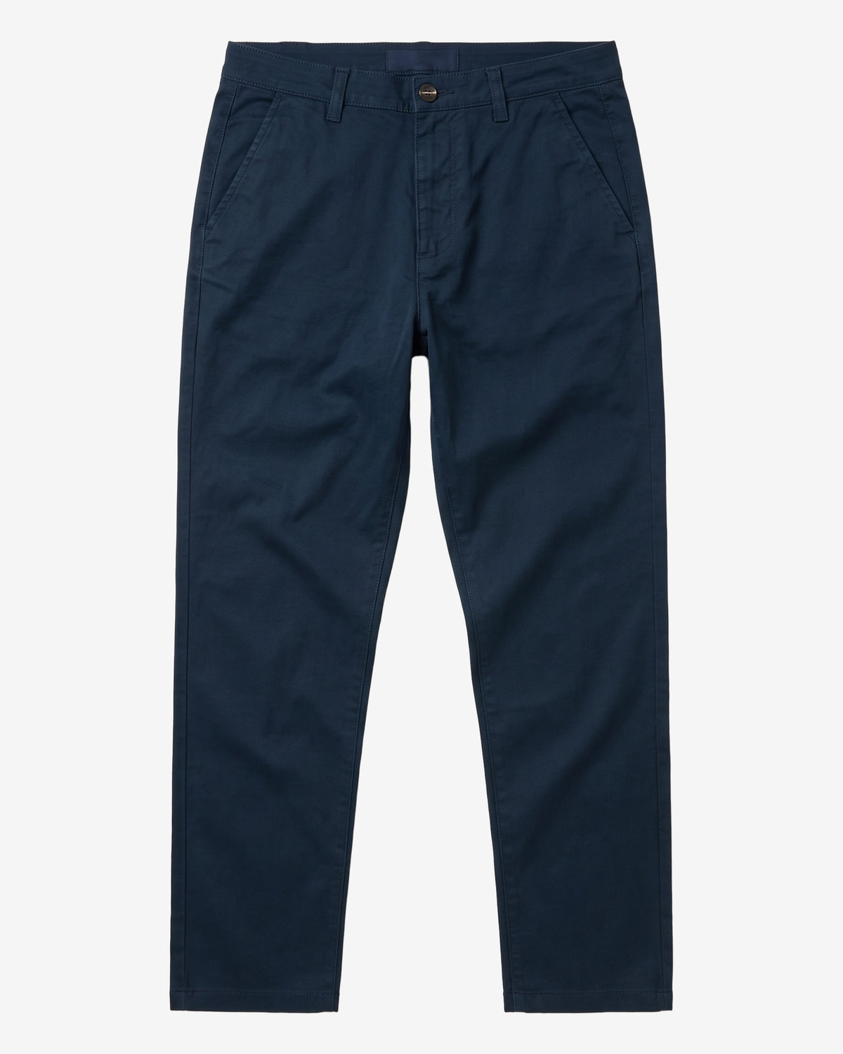 KnowledgeCotton Apparel - WMN Iris slim pique pant Pants 1001 Total Eclipse