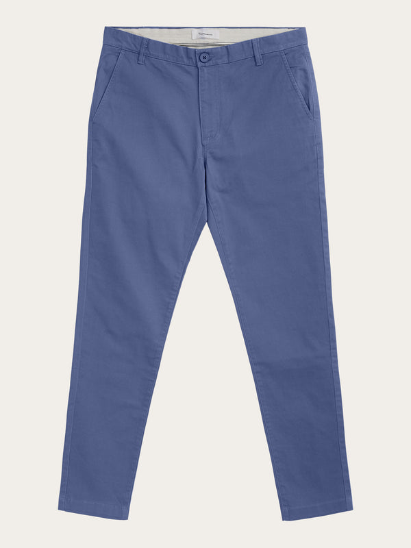 KnowledgeCotton Apparel - MEN LUCA slim twill chino pants Pants 1226 Vintage Indigo