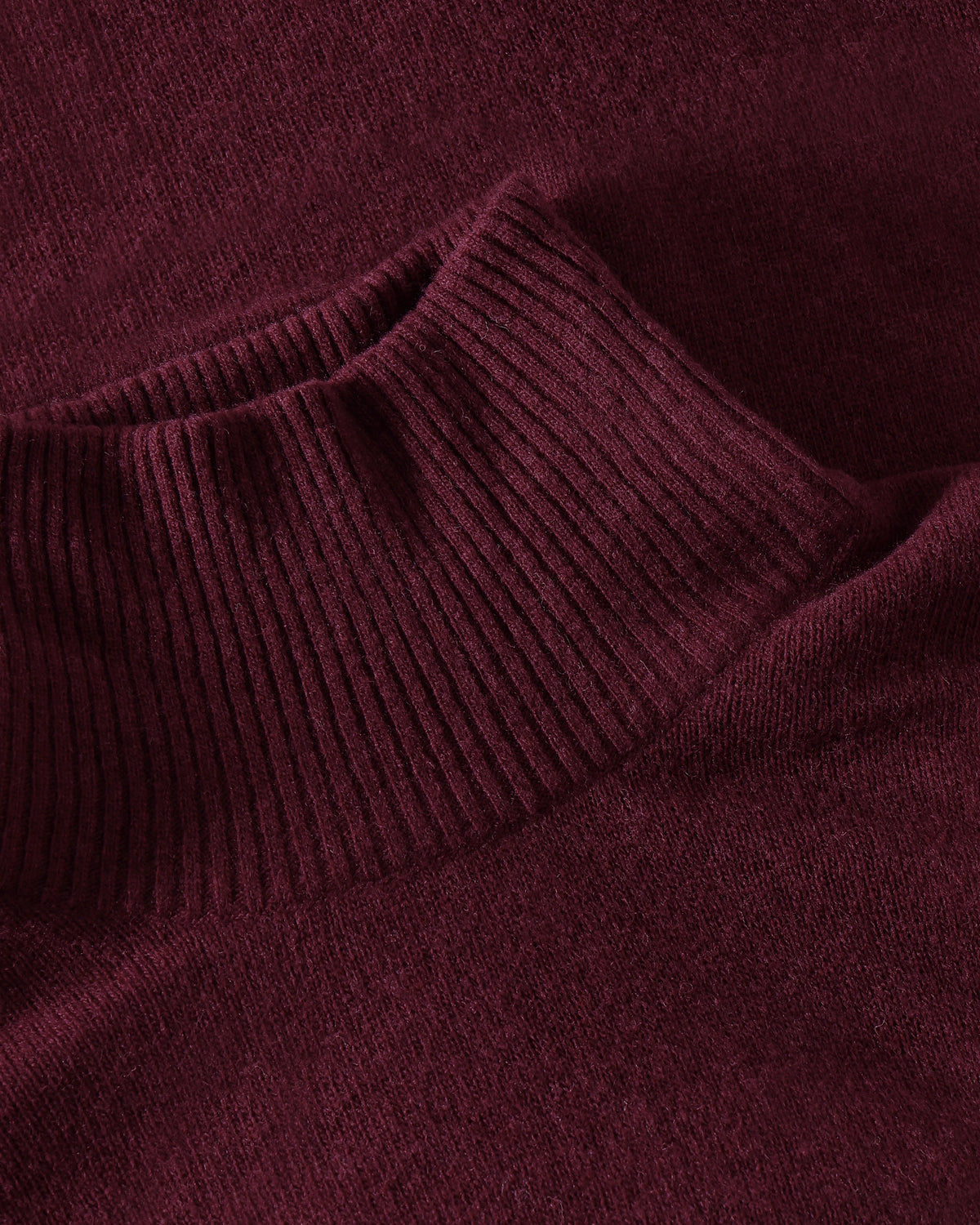 KnowledgeCotton Apparel - WMN Lambswool high neck sweater Knits 1281 Fig