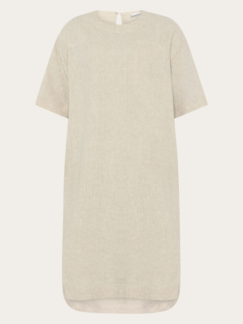 linen shirt dresses t-shirt dress True to Size pastel yellow dress Tamanho:XS Weekday semi sheer halter