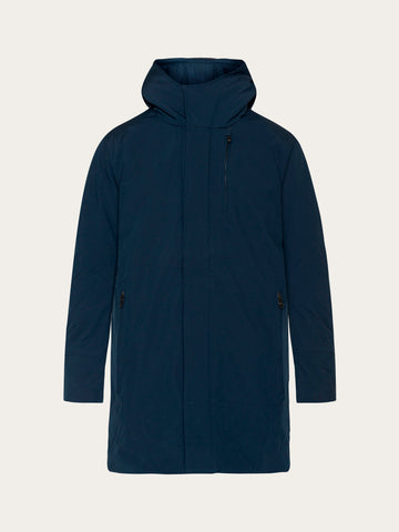 KnowledgeCotton Apparel - MEN Long soft shell jacket CLIMATE SHELL™ Jackets 1001 Total Eclipse
