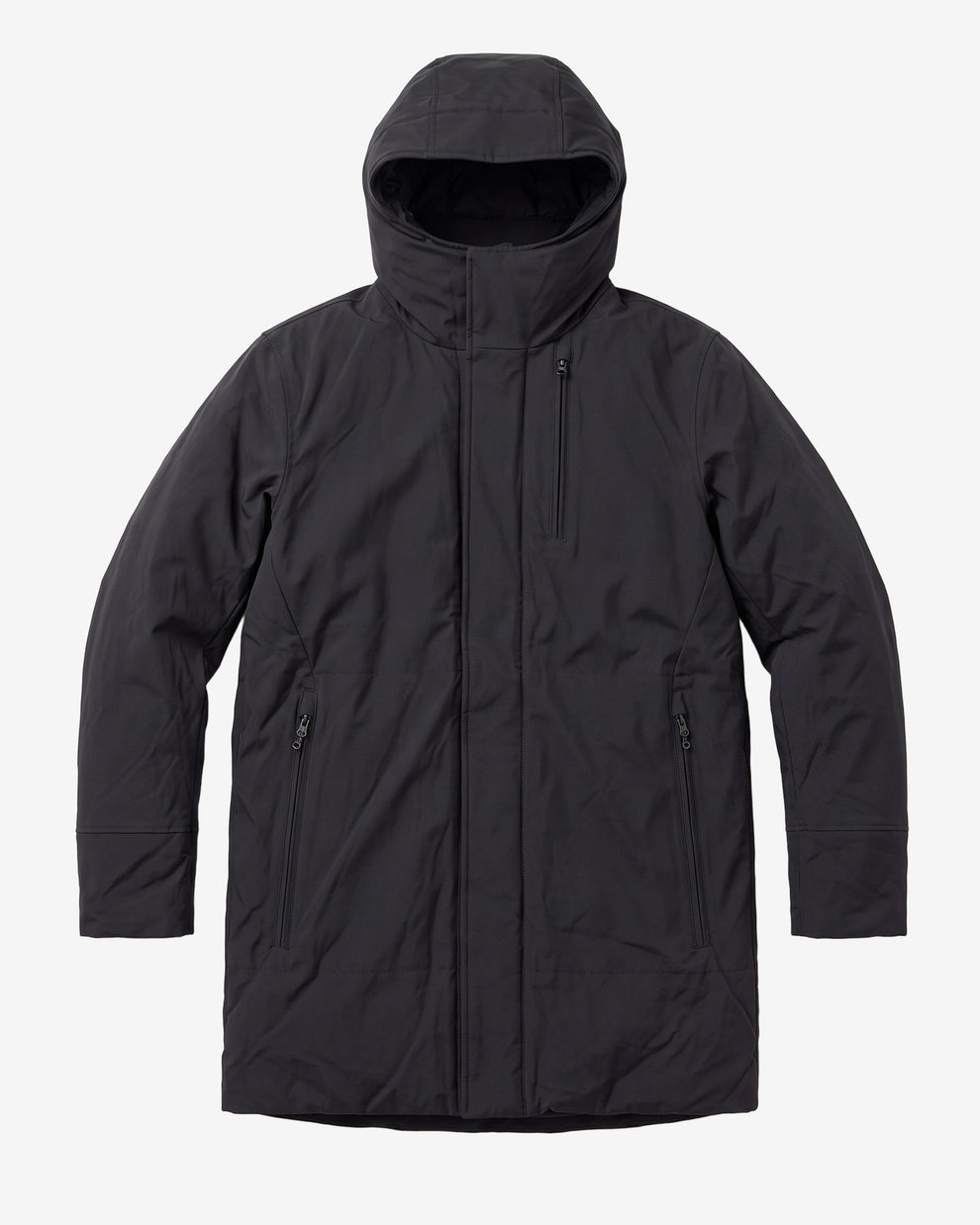 KnowledgeCotton Apparel - MEN Long soft shell jacket CLIMATE SHELL™ Jackets 1300 Black Jet
