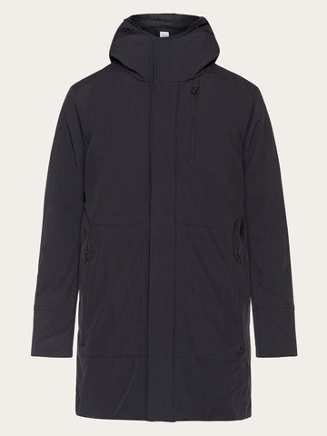 KnowledgeCotton Apparel - MEN Long soft shell jacket CLIMATE SHELL™ Jackets 1300 Black Jet