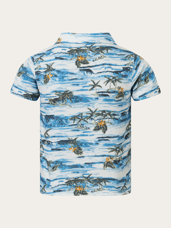 KnowledgeCotton Apparel - YOUNG Loose fit AOP short sleeved shirt Shirts 9993 AOP