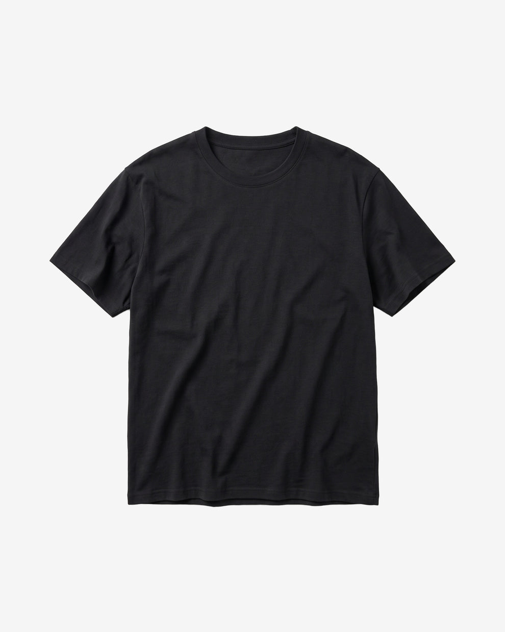 KnowledgeCotton Apparel - MEN Mercerized t-shirt T-shirts 1300 Black Jet