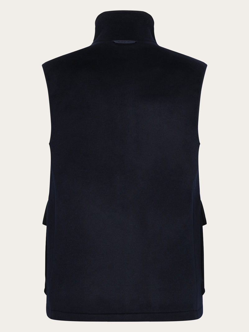 KnowledgeCotton Apparel - UNI Merino Wool Vest - GRS Vests 1412 Night Sky