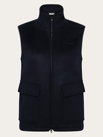 KnowledgeCotton Apparel - UNI Merino Wool Vest - GRS Vests 1412 Night Sky