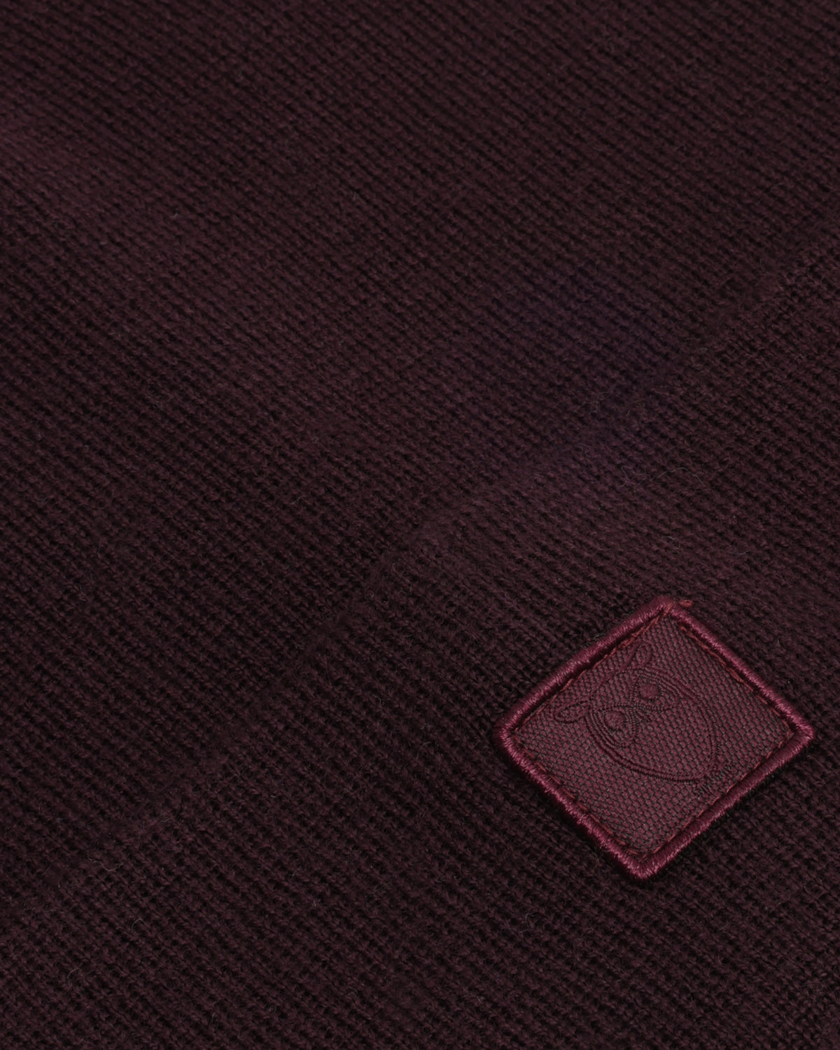 KnowledgeCotton Apparel - UNI Merino double layer badge beanie Hats 1281 Fig