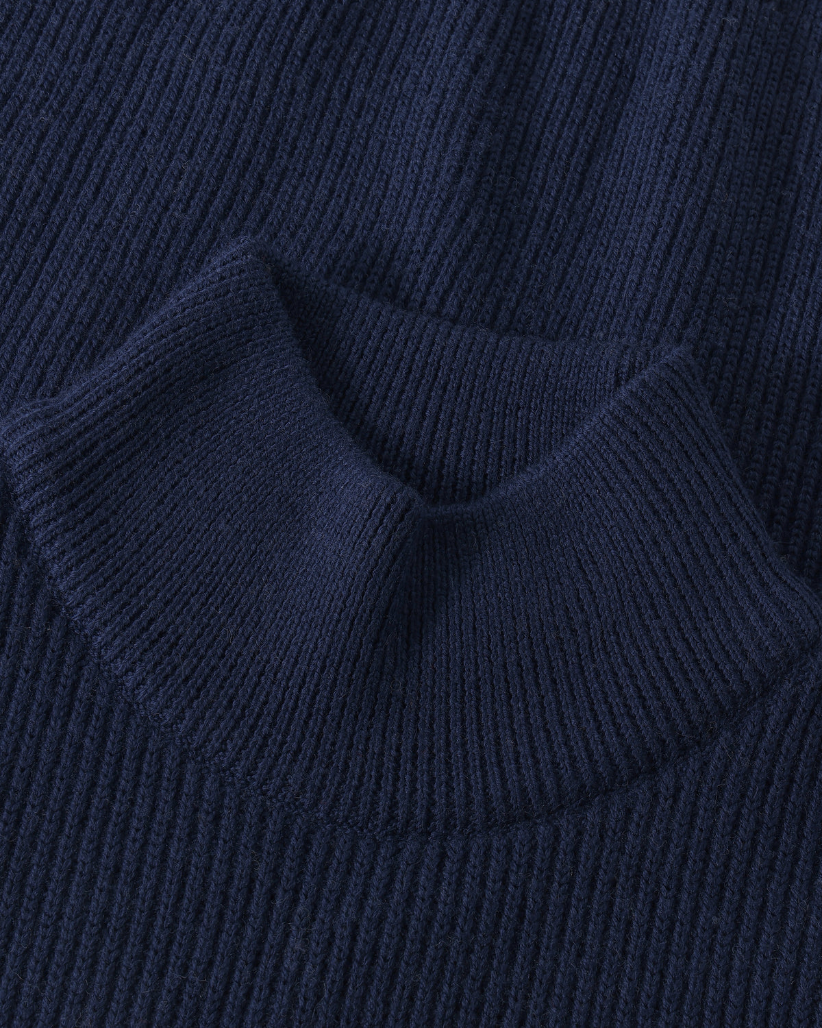 KnowledgeCotton Apparel - WMN Merino high neck sweater Knits 1001 Total Eclipse