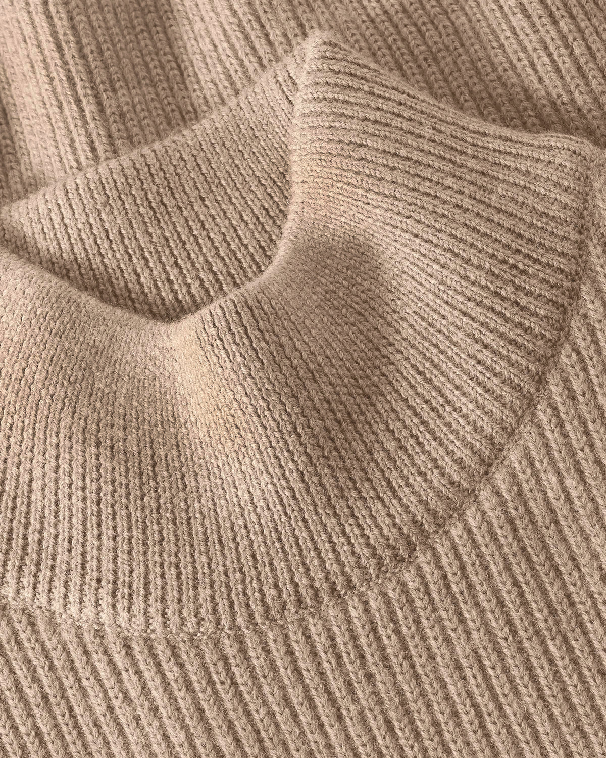KnowledgeCotton Apparel - WMN Merino high neck sweater Knits 1336 Kelp melange