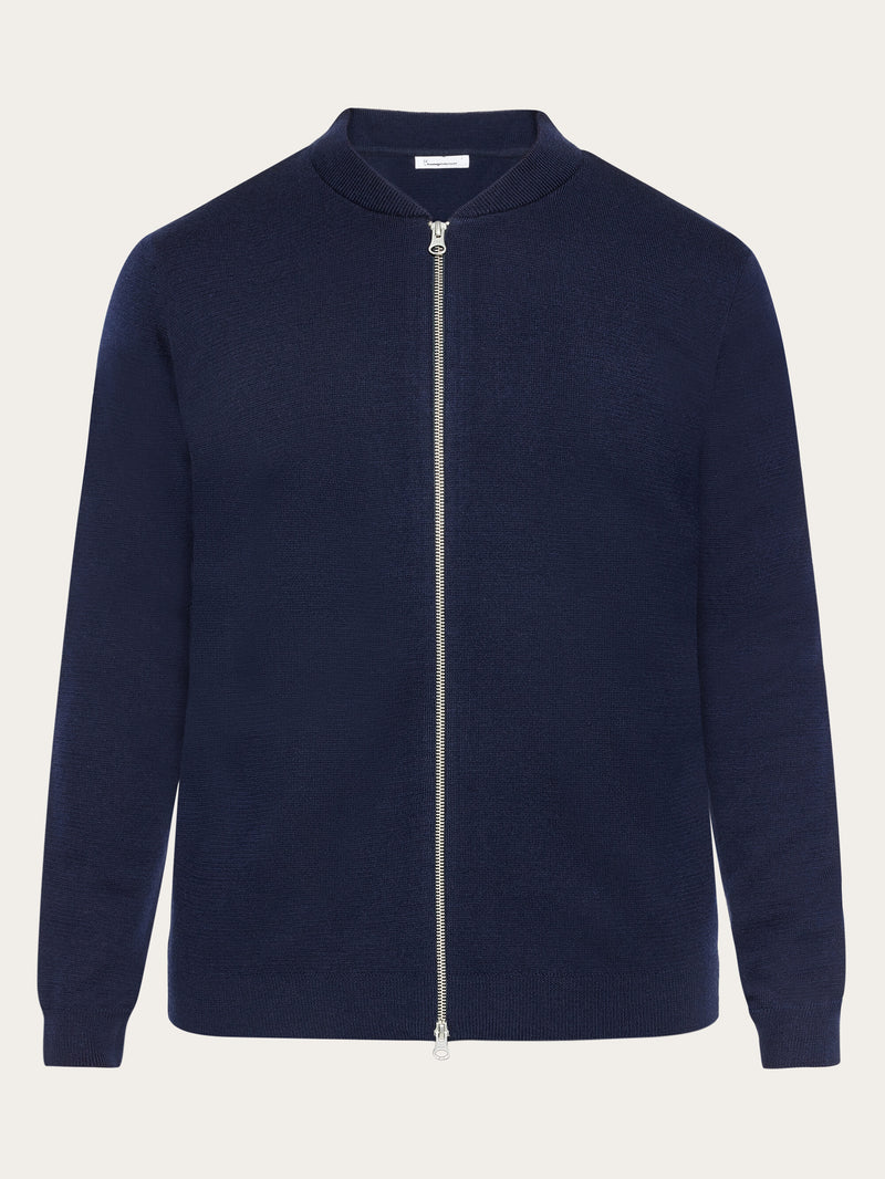 Merino zip cardigan RWS Total Eclipse