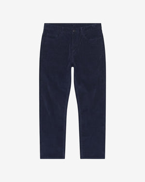 KnowledgeCotton Apparel - MEN Oak regular corduroy pants Pants 1412 Night Sky