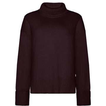 KnowledgeCotton Apparel - WMN Organic Cotton Crew Neck - Regenerative Organic Certified™ - GOTS/Vegan Knits 1281 Fig