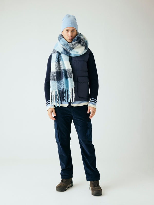 KnowledgeCotton Apparel - MEN Organic Cotton Fig Corduroy Slacks GOTS Pants 1412 Night Sky