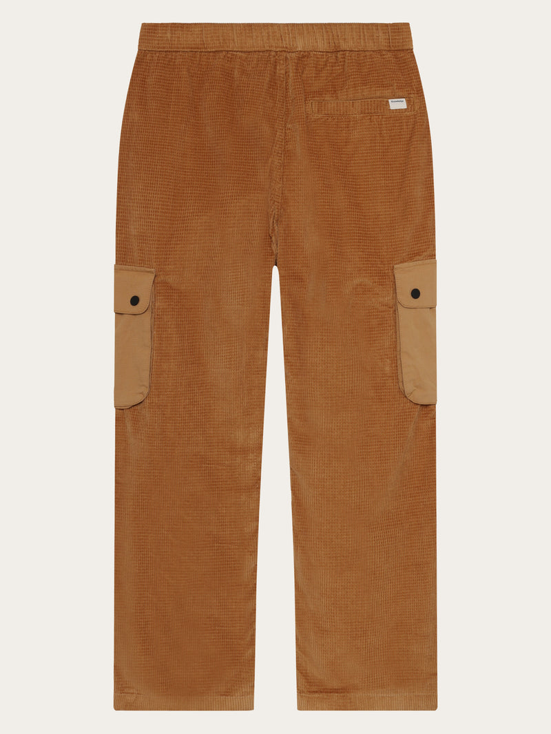 KnowledgeCotton Apparel - MEN Organic Cotton Fig Corduroy Slacks GOTS Pants 1484 Apple Cinnamon