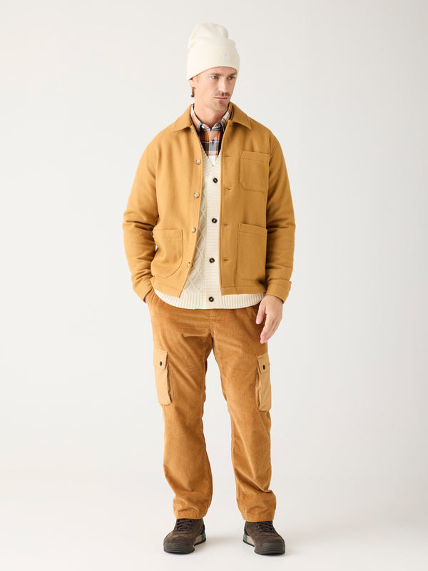 KnowledgeCotton Apparel - MEN Organic Cotton Fig Corduroy Slacks GOTS Pants 1484 Apple Cinnamon