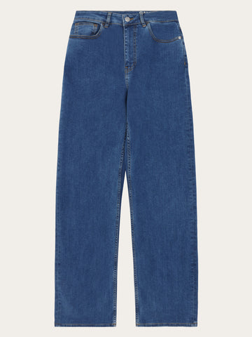 KnowledgeCotton Apparel - WMN Organic Cotton Gale Jeans GOTS Denim jeans 3043 Medium Blue