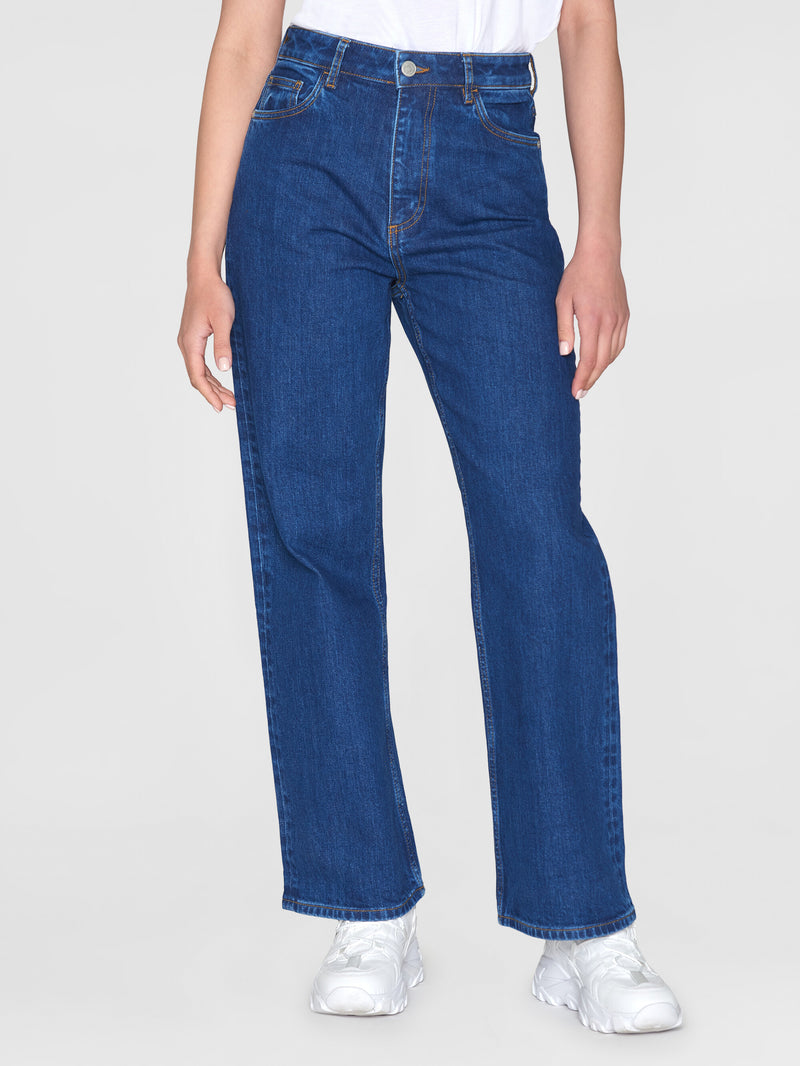KnowledgeCotton Apparel - WMN Organic Cotton Gale Jeans GOTS Denim jeans 3043 Medium Blue