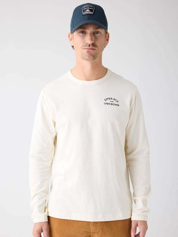 KnowledgeCotton Apparel - MEN Organic Cotton Long sleeved T-shirt GOTS Long Sleeves 1387 Egret