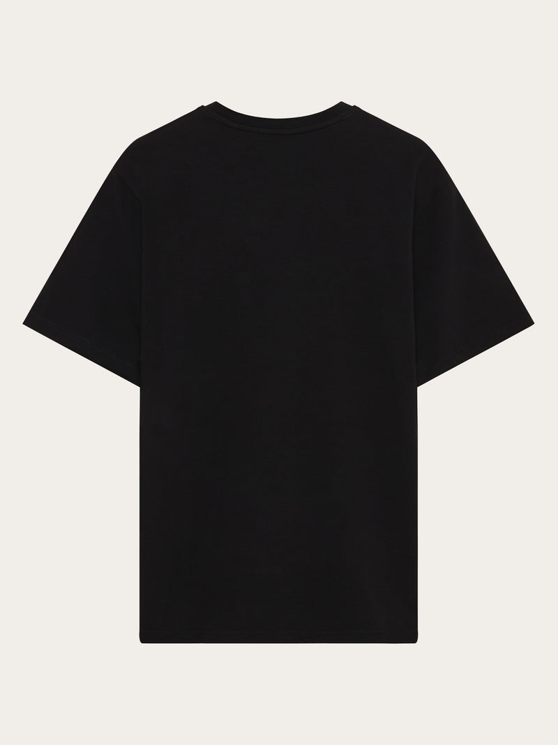 KnowledgeCotton Apparel - MEN Organic Cotton Pocket T-shirt GOTS T-shirts 1300 Black Jet