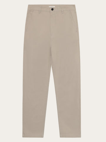 KnowledgeCotton Apparel - MEN Organic Cotton Tim Canvas Pants GOTS Pants 1228 Light feather gray