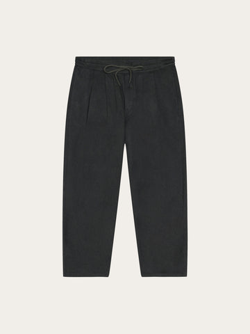 KnowledgeCotton Apparel - MEN Ozone relaxed flannel pant Pants 1090 Forest Night