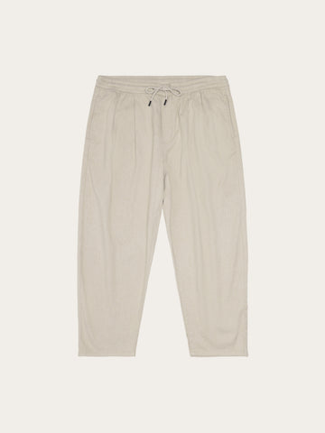 KnowledgeCotton Apparel - MEN Ozone relaxed flannel pant Pants 1228 Light feather gray