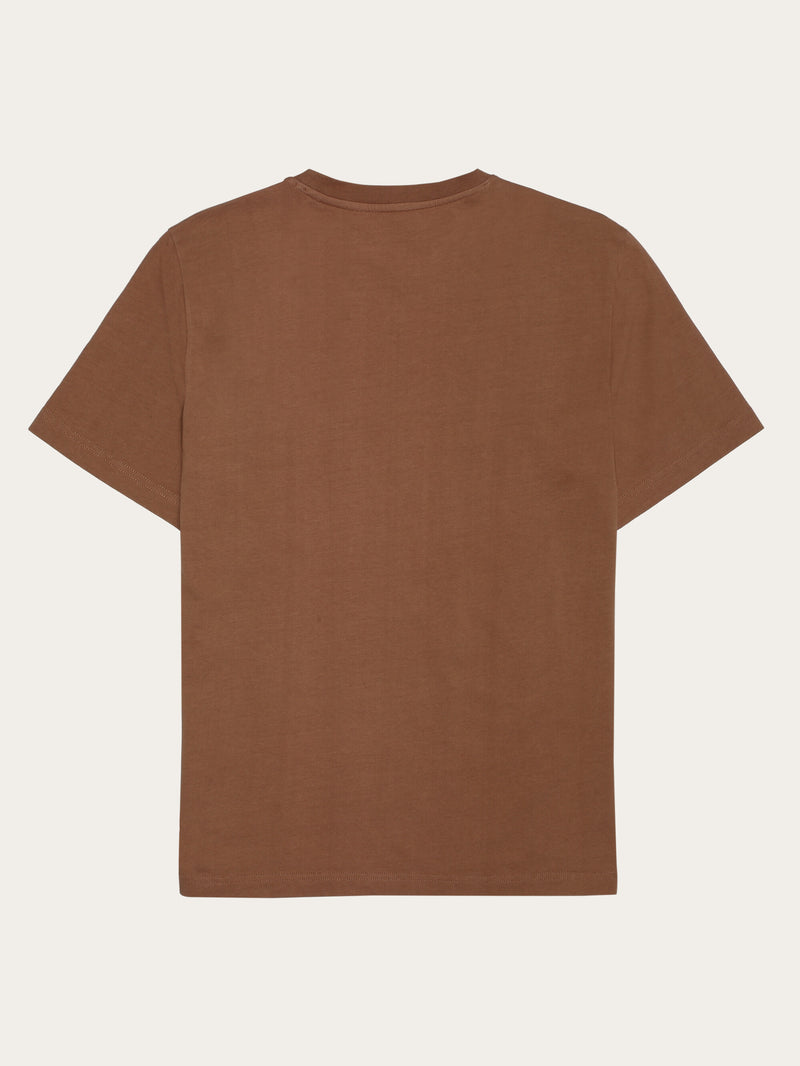 KnowledgeCotton Apparel - UNI Regular drop-shoulder short sleeve heavy single jersey printed t-shirt GOTS/Vegan T-shirts 1019 Tuffet