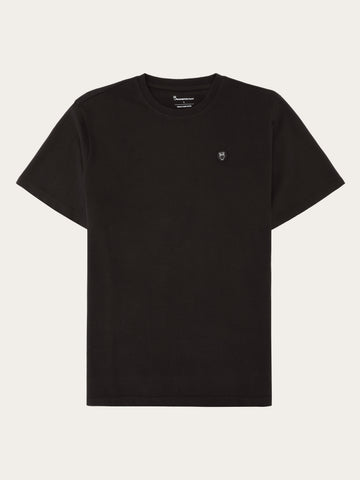 HUGO - T-shirt en jersey de coton avec étiquette logotée - Gris chiné HUGO - T-shirt en jersey de coton avec étiquette logotée - Gris chiné